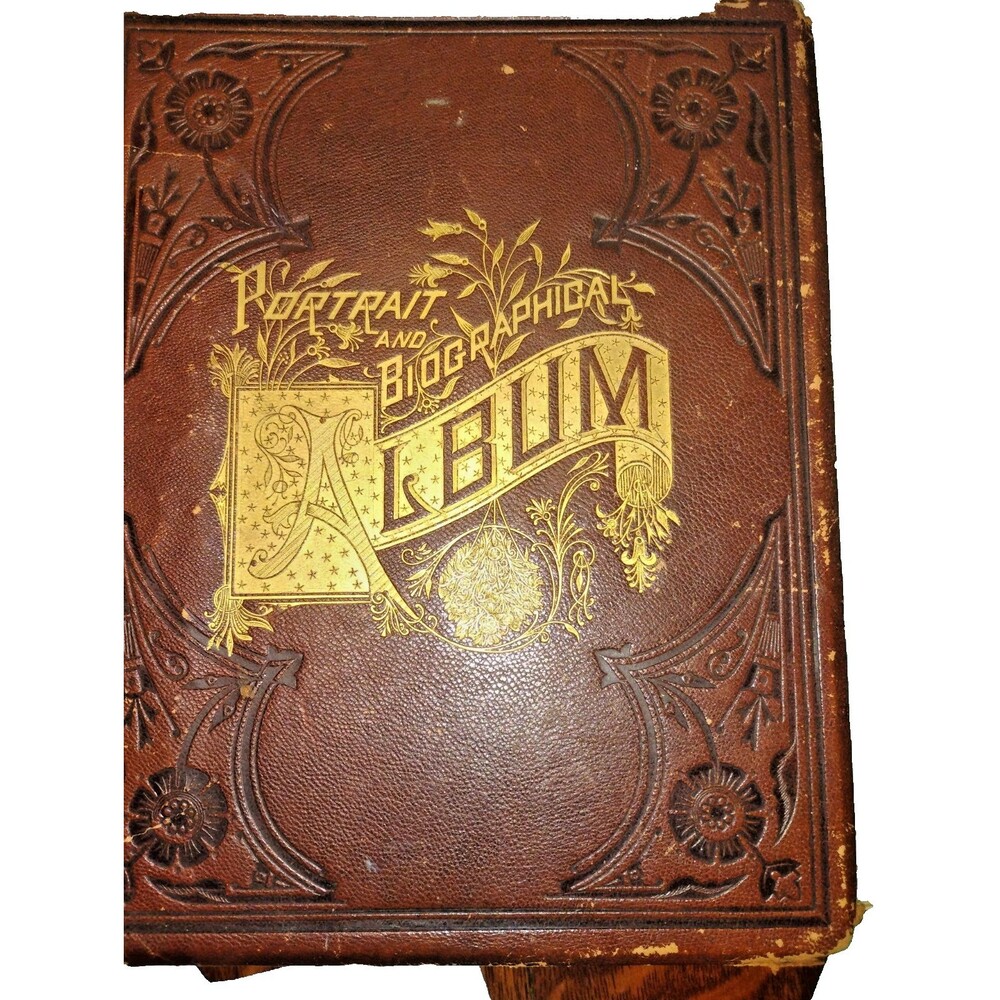 1ST ED PORTRAIT & BIOGRAPHICAL ALBUM, DeKalb CO. , IL (HARDCOVER, 1885) RARE